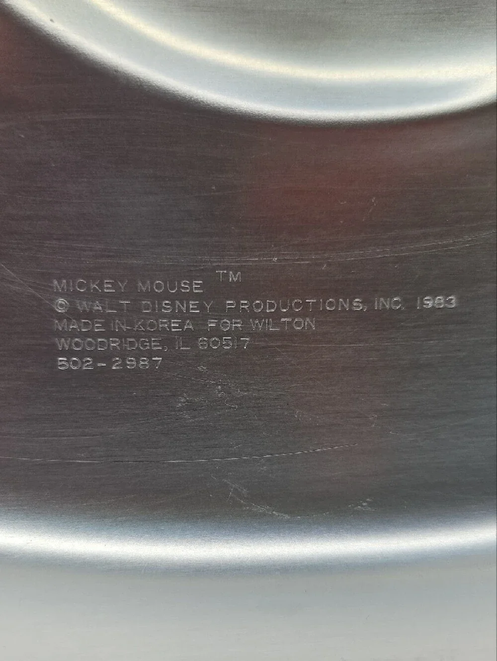 Wilton Mickey Mouse with Pencil Aluminum Cake Pan – 1983 - #502-2987